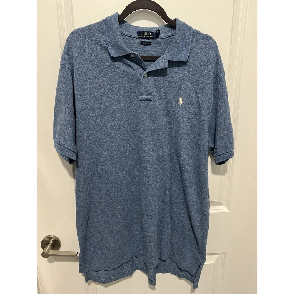 ✨ Polo Ralph Lauren Men's‎ Classic Fit Blue Short Sleeve Polo SIZE XL